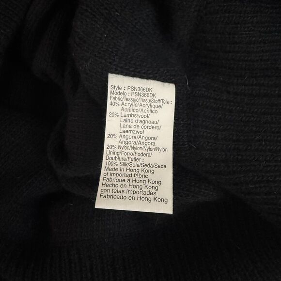 CALVIN KLEIN Silk Lined Lambswool Blend Sweater Vest S Black Pullover EUC B5 - Picture 4 of 4
